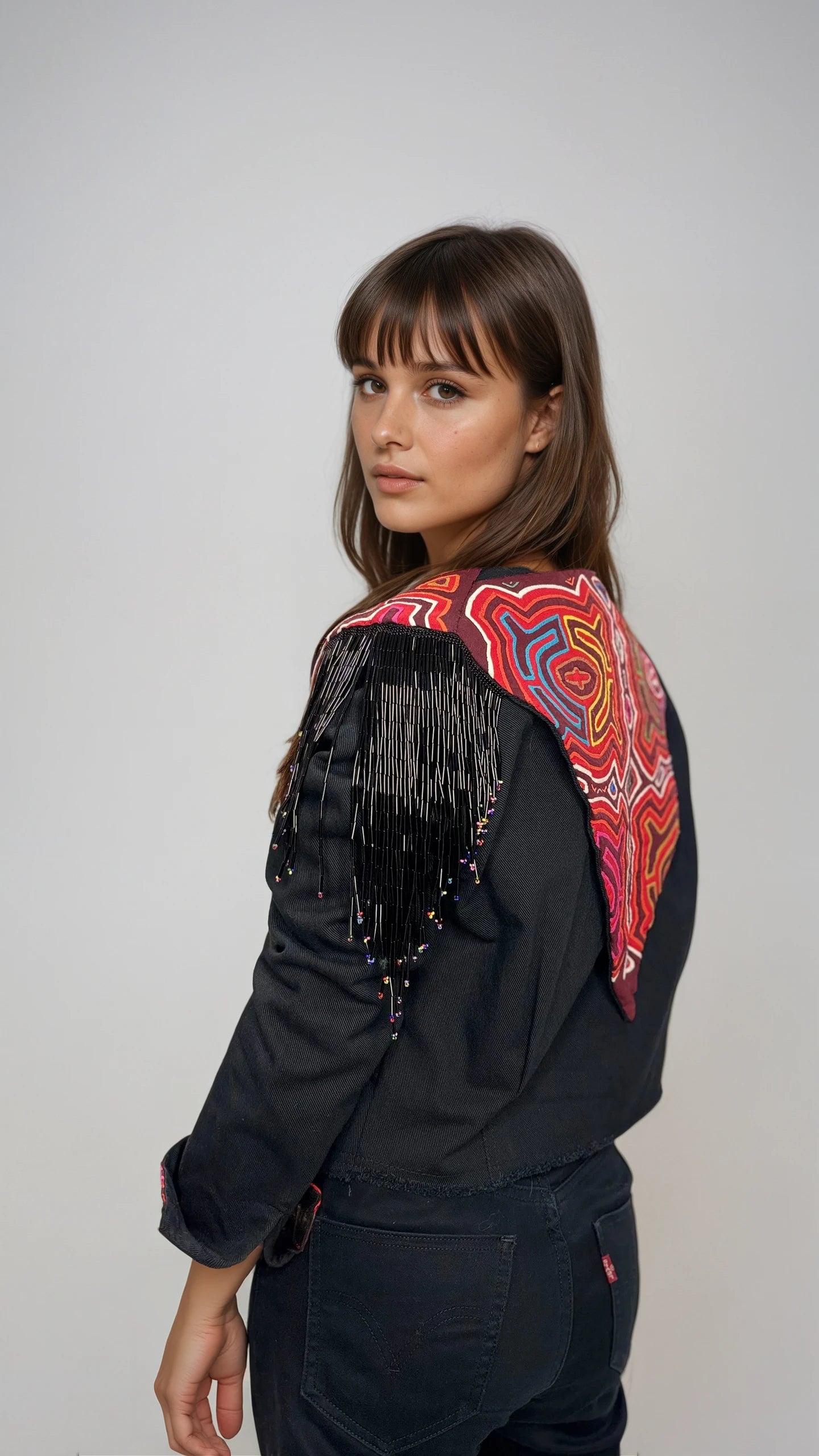 Black denim Mola jacket