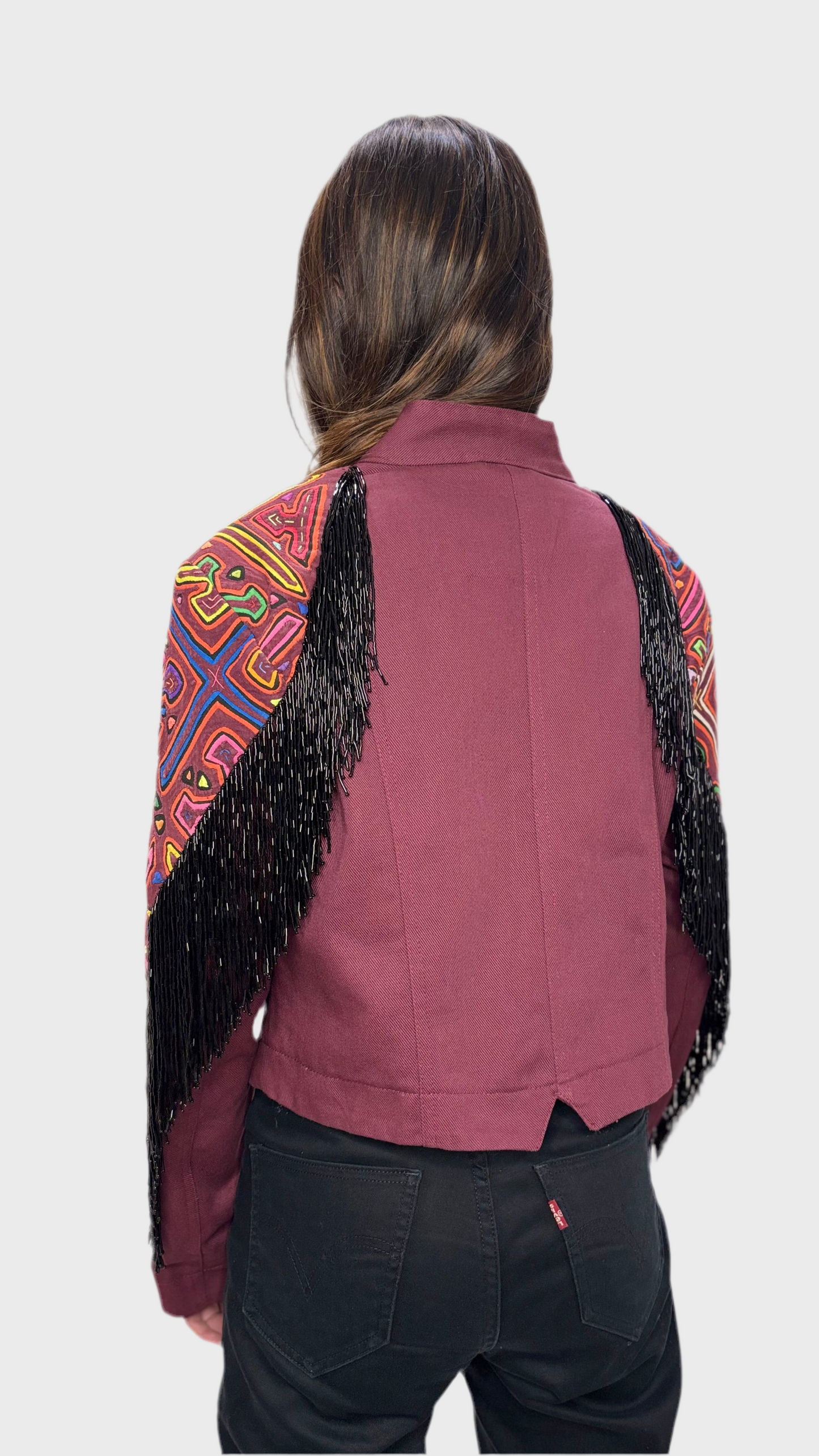 Burgundy Mola jacket