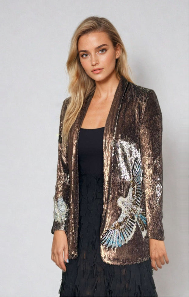 Flying Bird Sequin Blazer