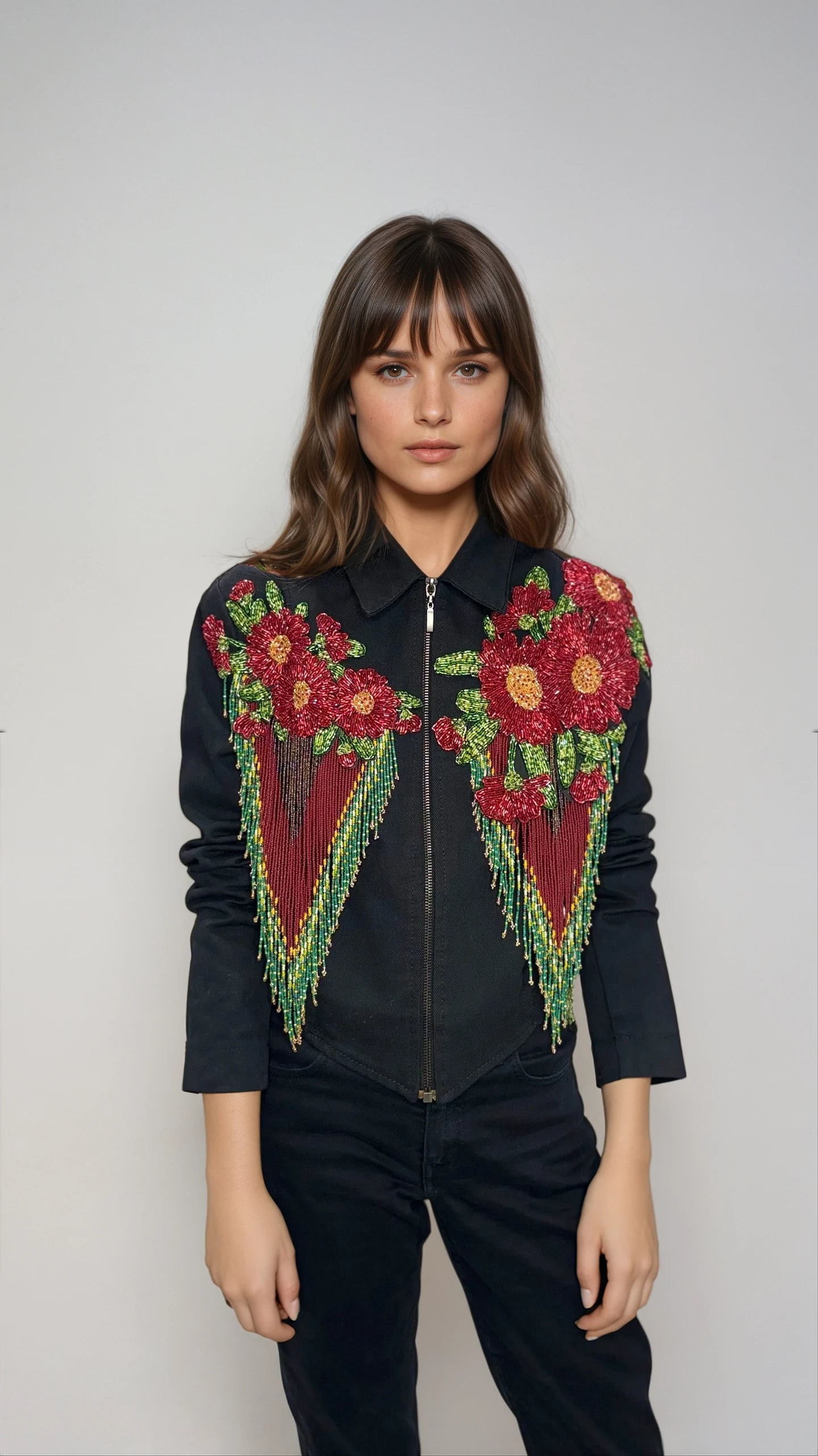 Daisy fringe jacket