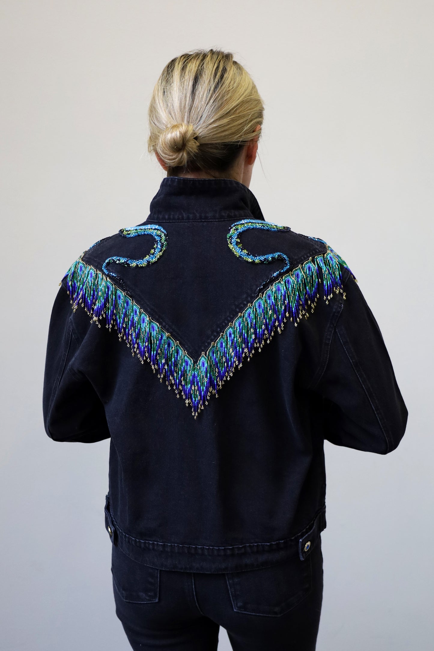 Double Snake Fringed Jacket